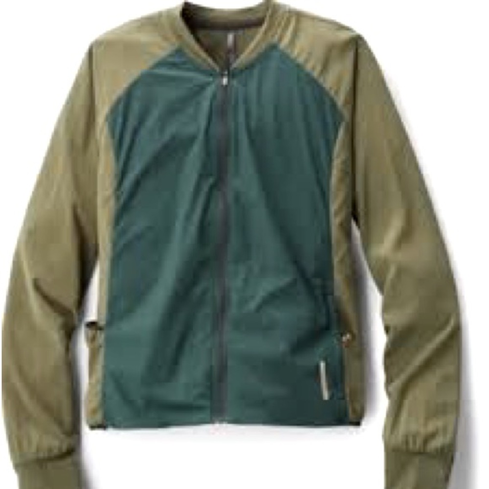 REI Olive and Forest Green Windbreaker